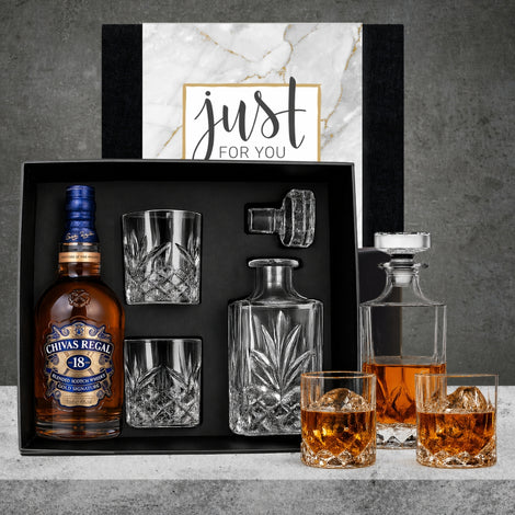Whisky Decanter Gift Hamper, a stylish gift idea for birthdays and anniversaries