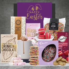 Chocamama Speckled Buttons with Deluxe Hot Chocolate Easter Hamper Featured Image