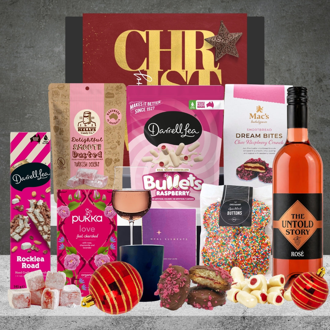 Christmas Rose Wine Hamper
