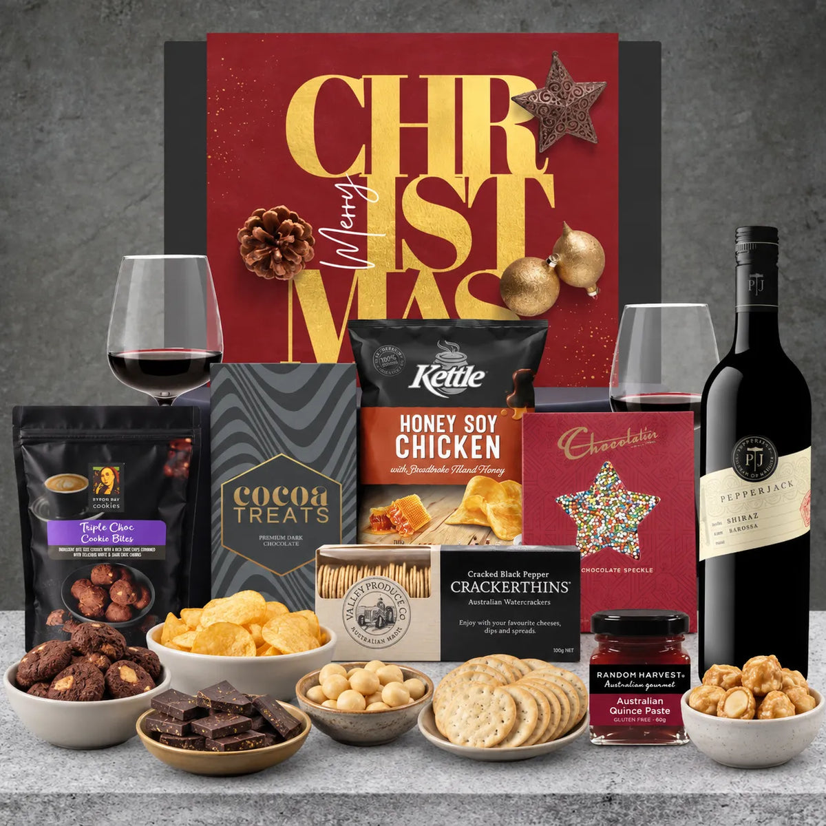 Red Wine & Chocolate Christmas Hamper