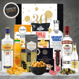 Happy 30th Birthday Vodka & Gin Hamper
