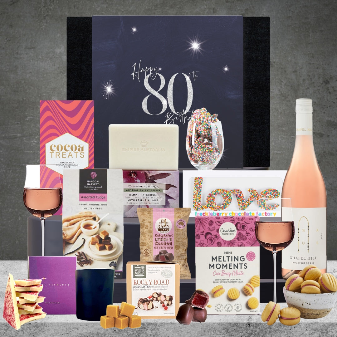 Happy 80th Relax with Rose Hamper