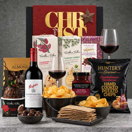 Christmas Red Wine & Chocolate Hamper