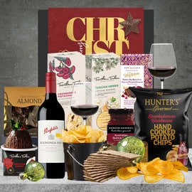 Christmas Red Wine & Chocolate Hamper
