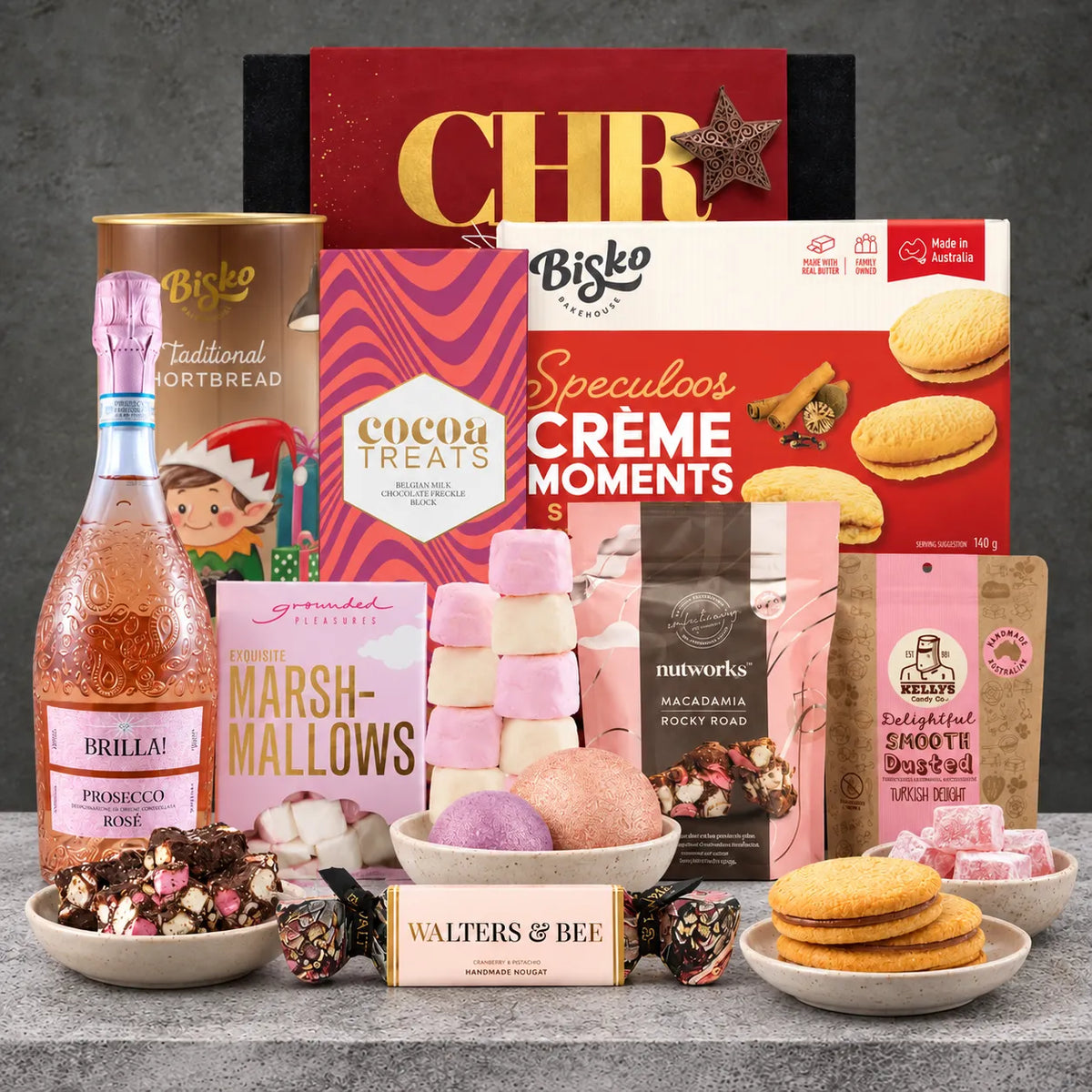 Pink Sparkling Wine Christmas Hamper