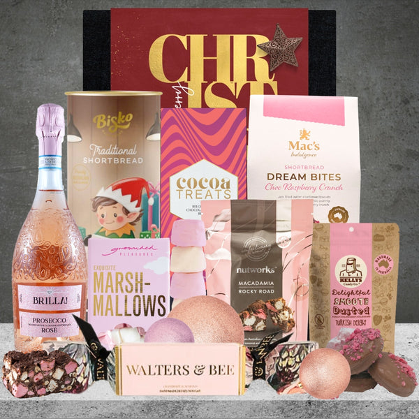 Pink Sparkling Wine Christmas Hamper