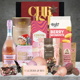 Pink Sparkling Wine Christmas Hamper