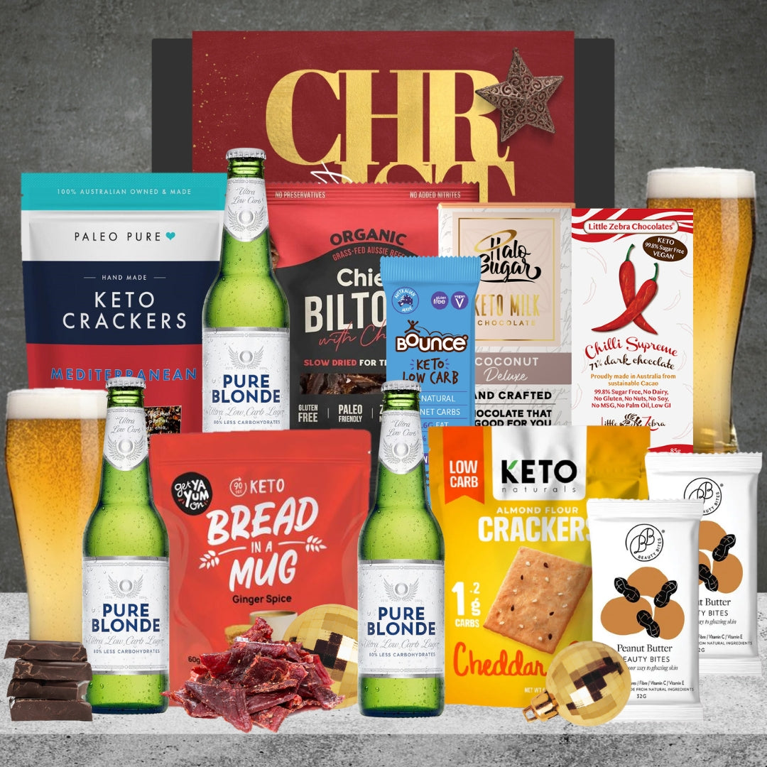 Keto Snacks & Beer Christmas Hamper