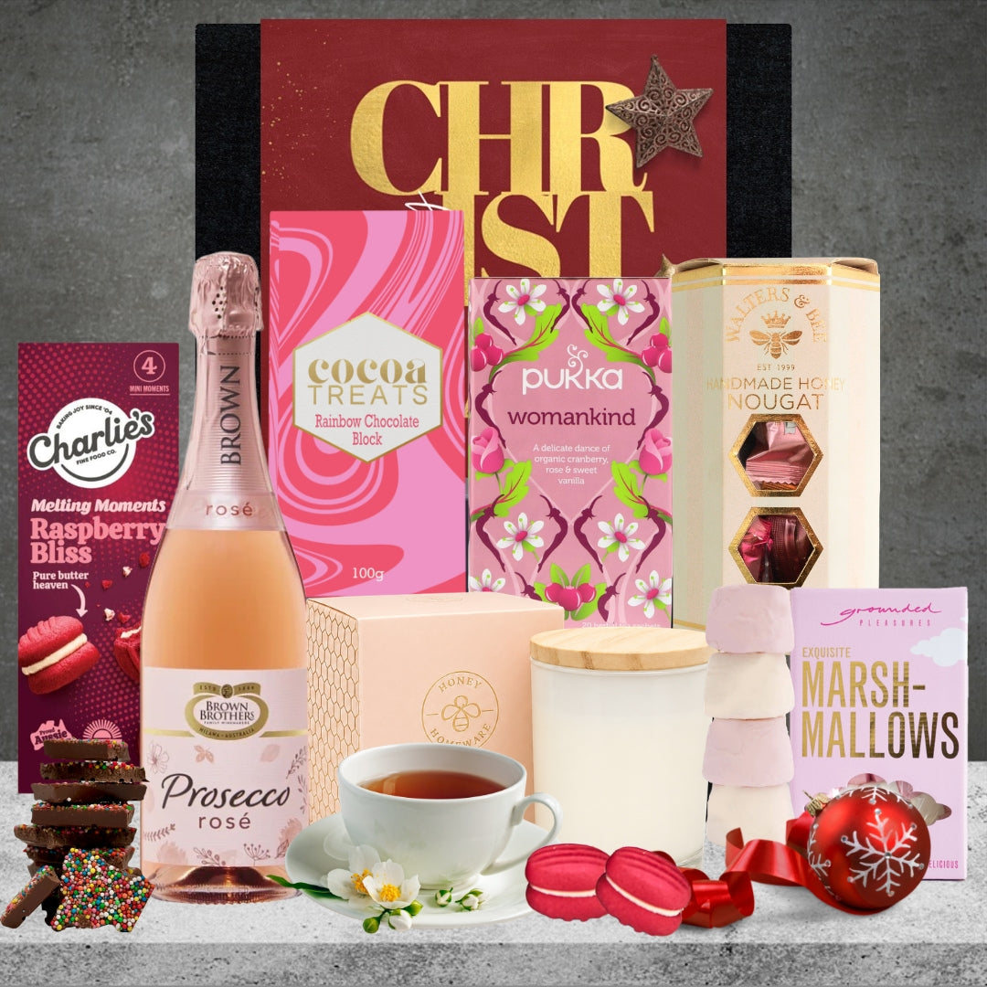 Sparkling Wine & Pamper Christmas Hamper