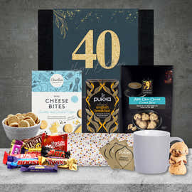 Happy 40th Relax with Tea Birthday Gift