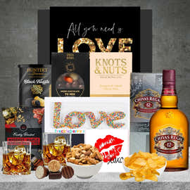 Whisky & Snack Valentines Hamper