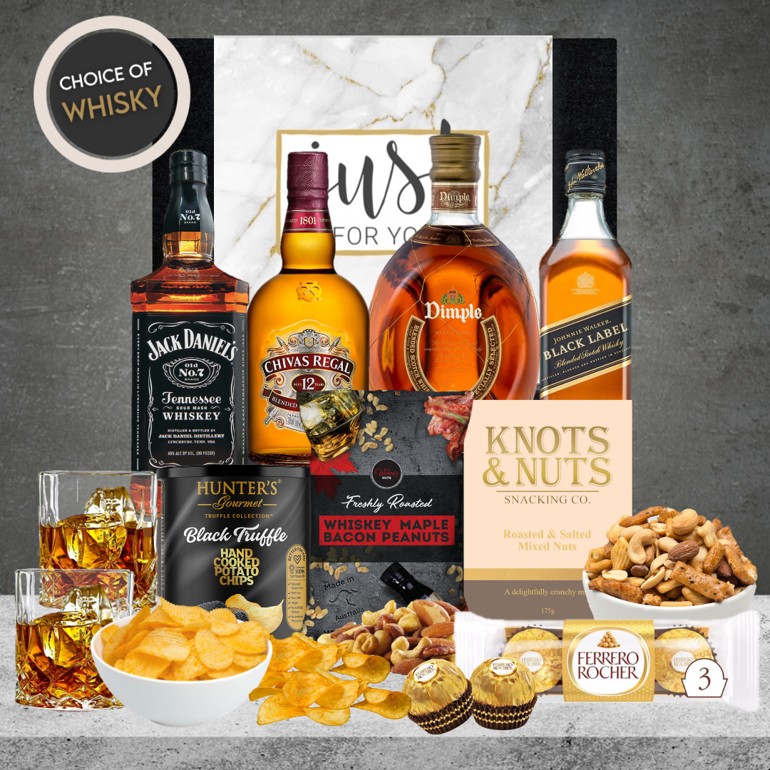 Whisky & Snack Hamper For Him
