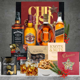 Christmas Whisky & Snack Hamper
