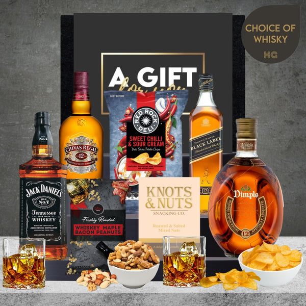 Whisky & Snack Hamper For Him