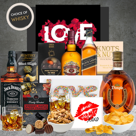 Whisky & Snack Valentines Hamper