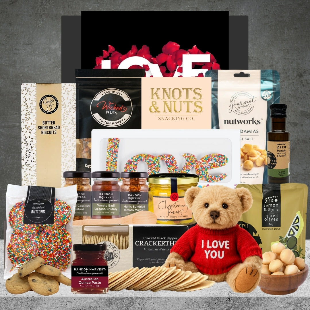 Australian Gourmet Valentines Snack Gift Hamper