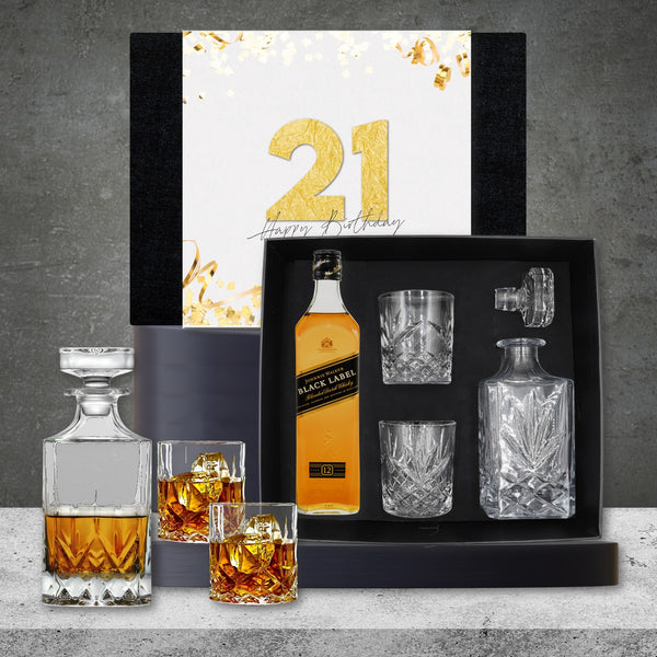 Happy 21st Whisky Deluxe with Johnnie Walker Black