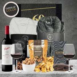Happy 60th Birthday Red Wine & Pamper Hamper