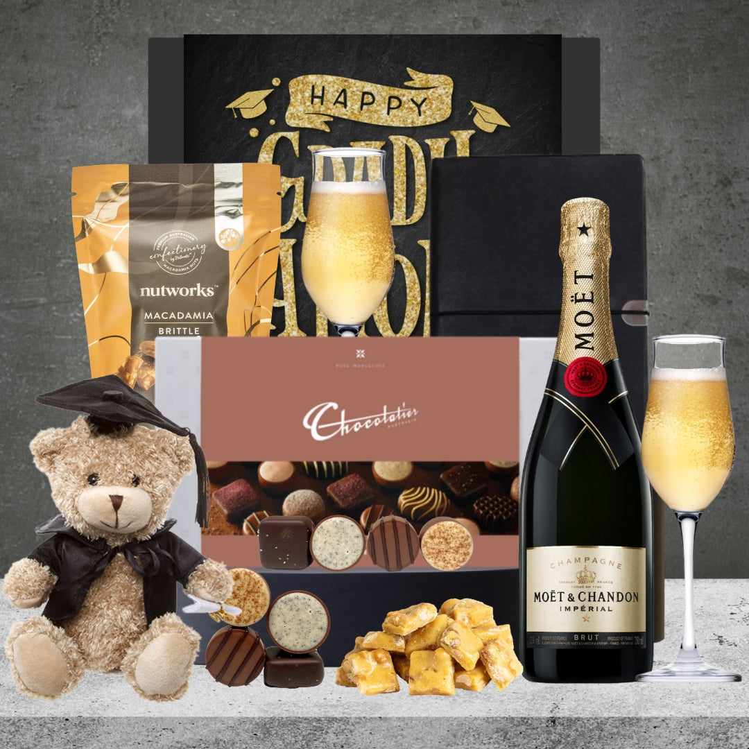 Graduate with Moet Hamper