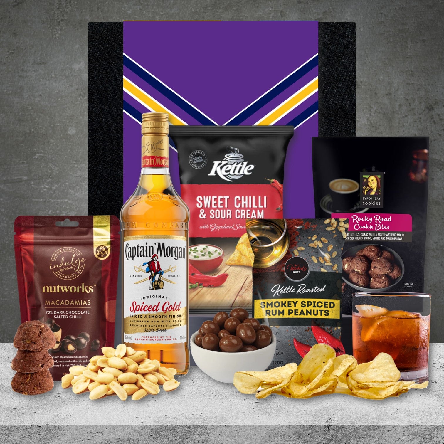 NRL Snacks with Captain Morgan