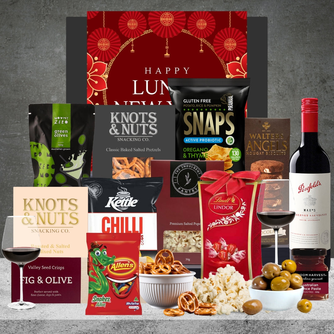 Red Wine For Chinese New Year Gift Hamper