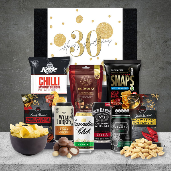 Happy 30th Whisky & Rum Mixers Pack