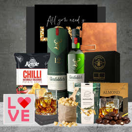 Men's Deluxe Premium Whiskey Valentines Hamper