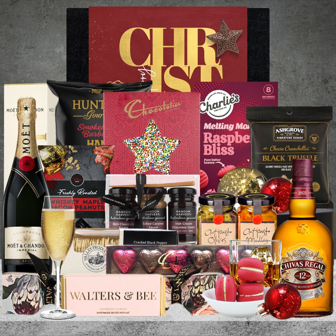 Whiskey & Champagne Christmas Hamper