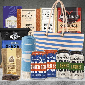 Beach Tote & Beer Gift Hamper