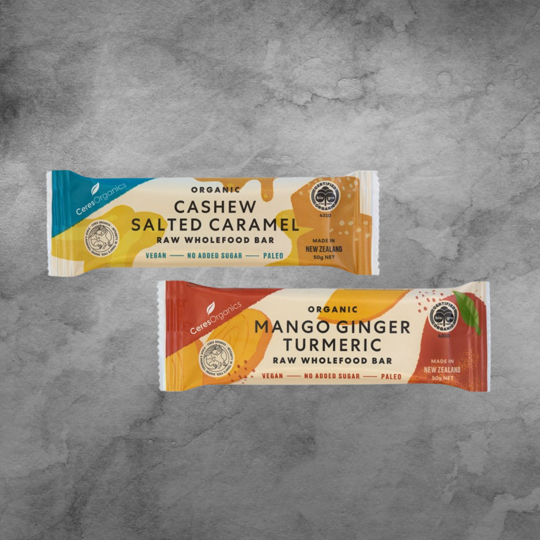 2 Ceres Organics Wholefoods Bars 50g