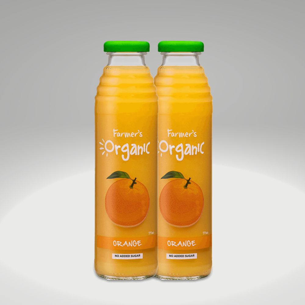2 Farmers Organic Orange Juice 375ml