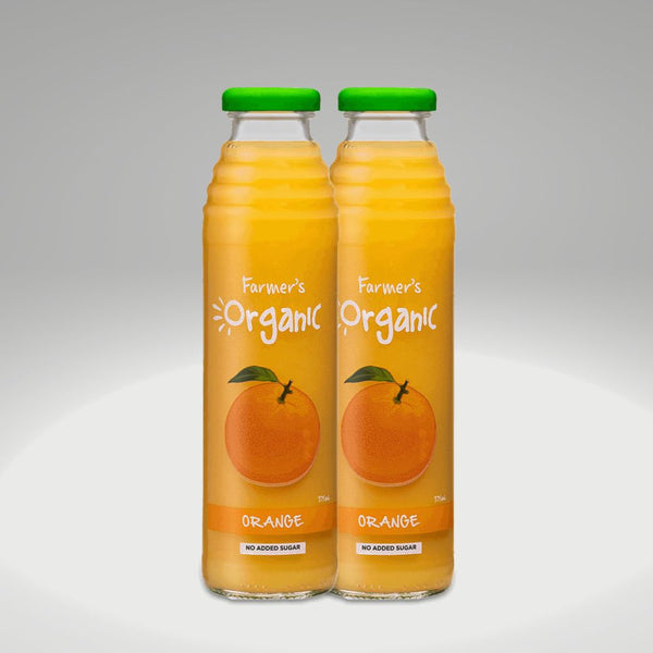 2 Farmers Organic Orange Juice 375ml