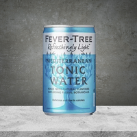 2 Fever Tree Tonic Water Can Mediterranean 150ml