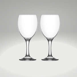 2 Lav Odin Empire Wine Glasses