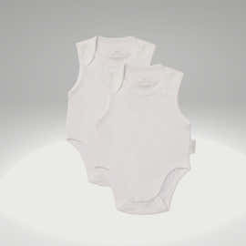 2 Pure Baby Singlet Romper Bodysuits - Size 000