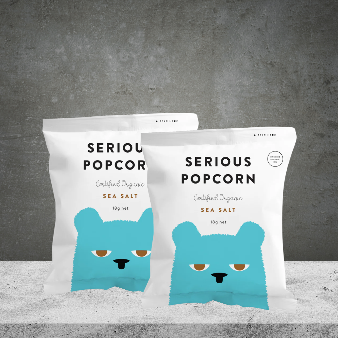 2 Serious Food Co Sea Salt Popcorn 18g