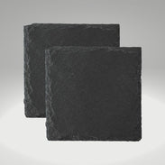 2 Square Natural Slate Coasters