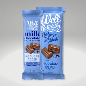 2 Well Naturally Creamy Milk Chocolate Bar 45g