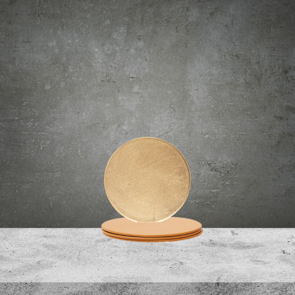 4 Honey Homeware Gold Metallic Coasters