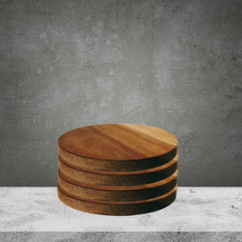 Acacia Wood Coasters 10cm Nicholas Agency