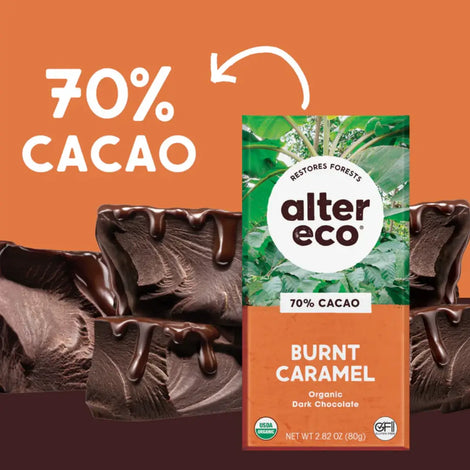 Alter Eco Organic Chocolate Deep Dark Salted Burnt