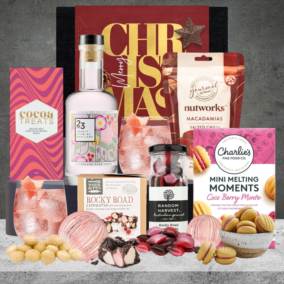 Australian Vodka Rose Cocktail Christmas Hamper Featured Image