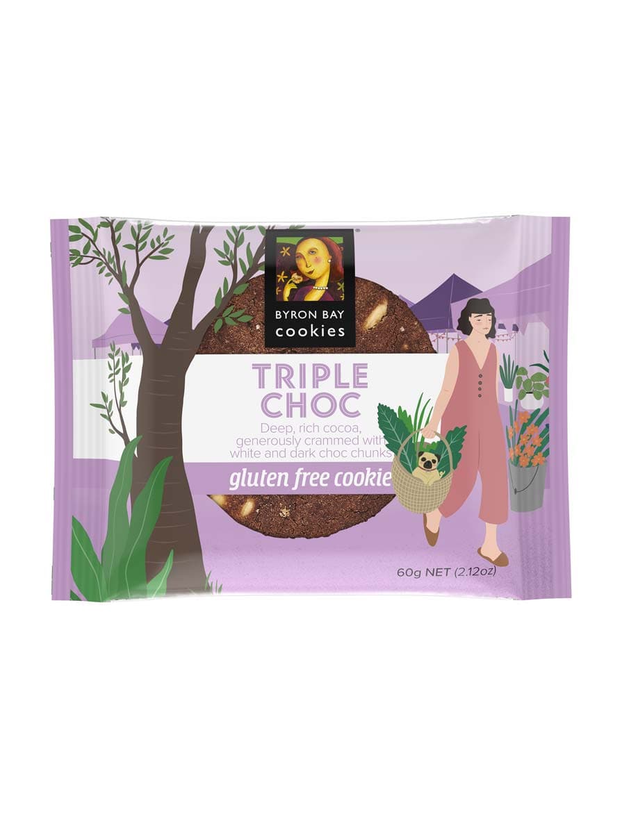 Byron Bay Cookies GF Triple Choc Fudge Cookie 60g