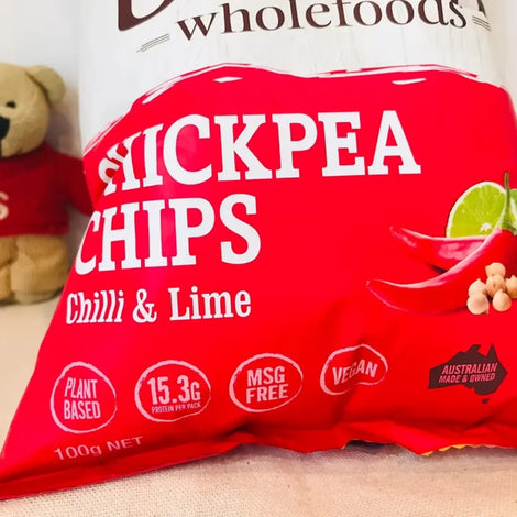 Bains Wholefoods Chickpea Chips Chilli & Lime