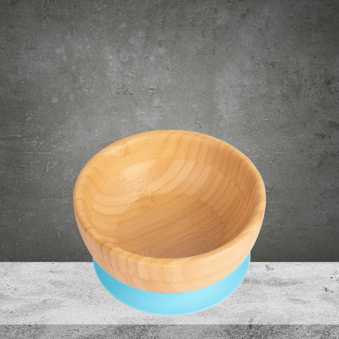 Bamboo Kids Suction Bowl - Blue