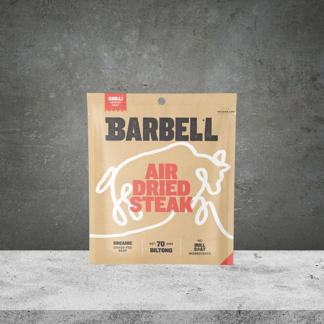 Barbell Biltong Sliced Air Dried Chilli Steak 70g