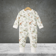 Bebe By Minihaha Charlie Organic L/S Zipsuit Charlie Print