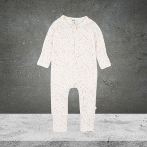 Bebe By Minihaha Faye Print Organic L/S Zipsuit