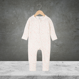 Bebe by Minihaha Faye Print Organic LS Zipsuit