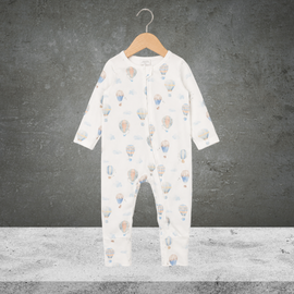 Bebe by Minihaha Sky High Print Organic LS Zipsuit